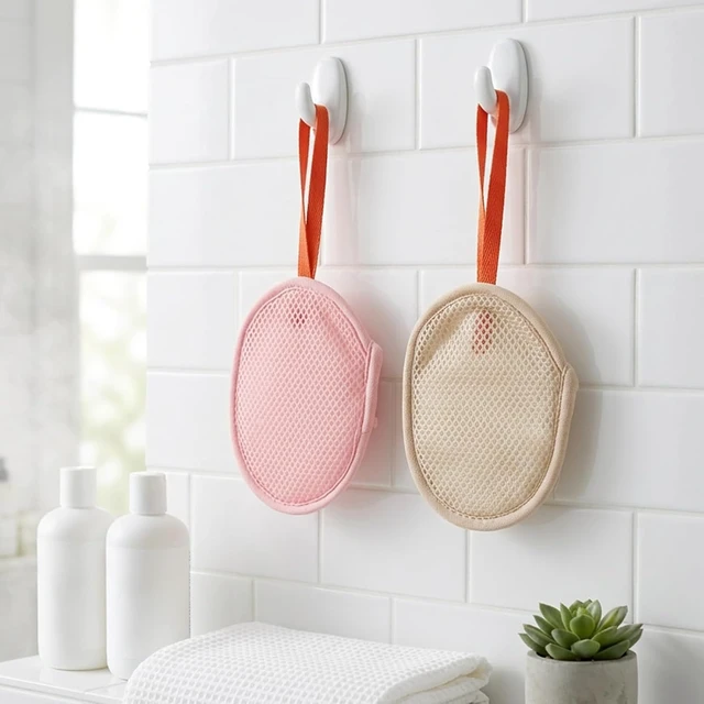 Alt view image 7 of 7 - Compact Portable Loofah with Soap Saver Bag