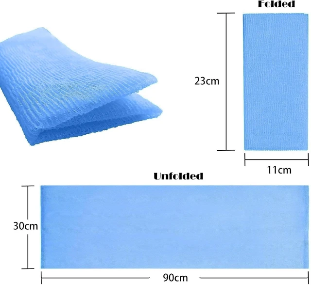 Alt view image 2 of 7 - Reusable Exfoliating Back Scrubber Washcloth