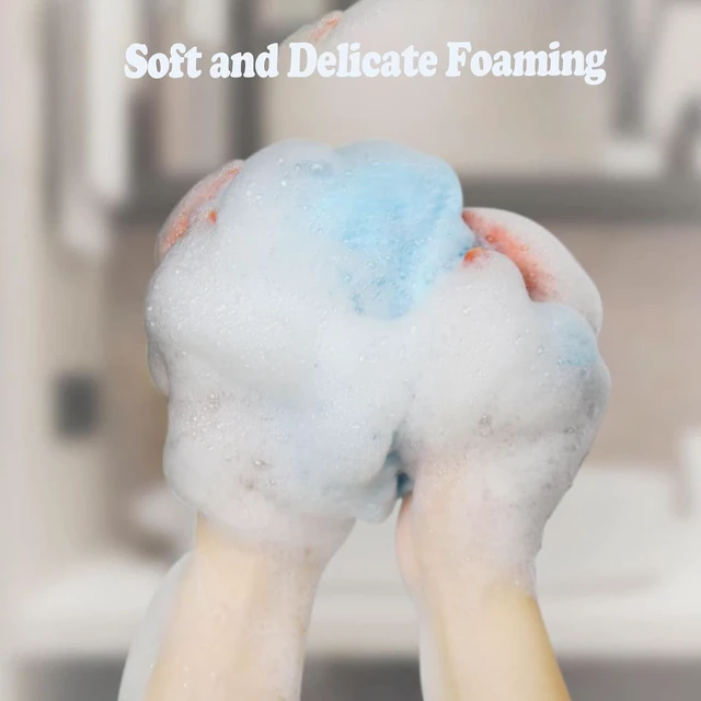 Alt view image 4 of 7 - Reusable Exfoliating Back Scrubber Washcloth