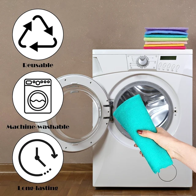 Alt view image 5 of 7 - Reusable Exfoliating Back Scrubber Washcloth