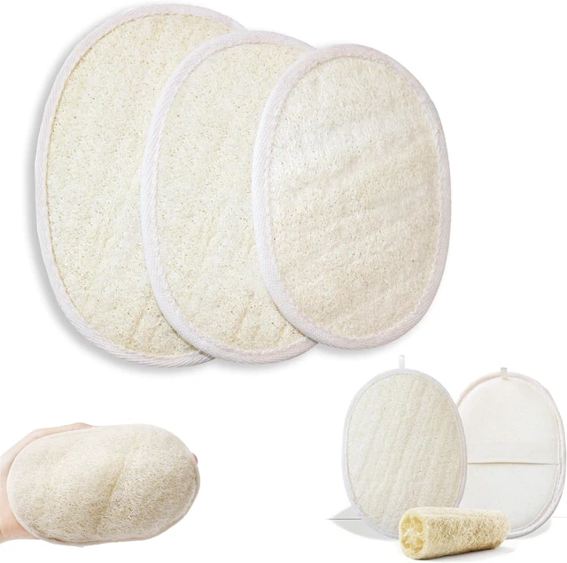 Main image of Gentle Exfoliating Sponge for Face and Body Cleansing, Natural Luffa Body Scrubber for Shower and Bath