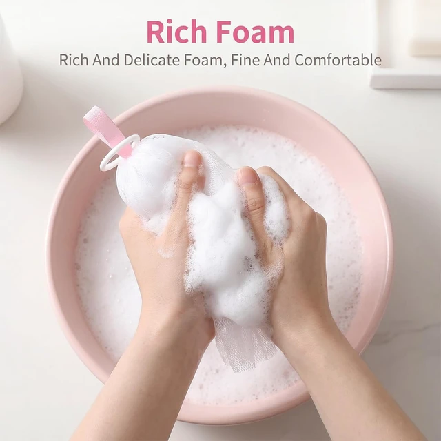 Alt view image 4 of 7 - Japanese Style Bath Sponge with Exfoliating Mesh for Lathering