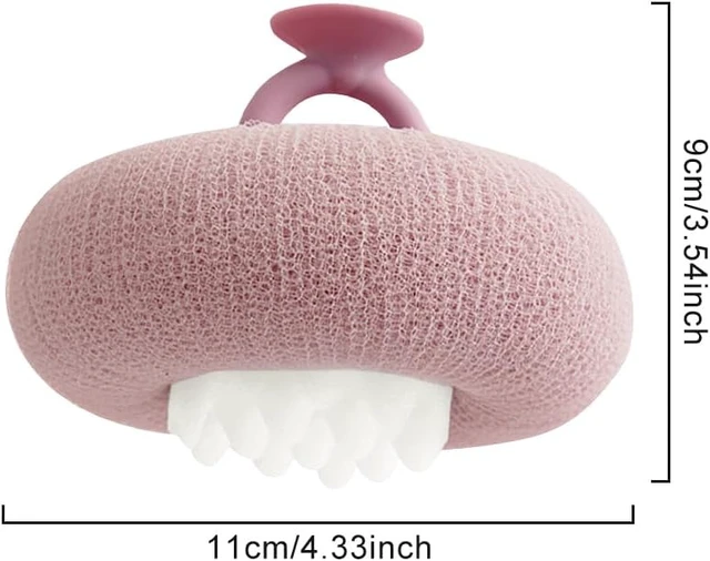Alt view image 2 of 7 - Sunflower Dual-Function Shower Sponge with Suction Cup