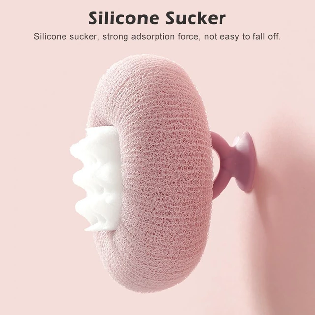 Alt view image 4 of 7 - Sunflower Dual-Function Shower Sponge with Suction Cup