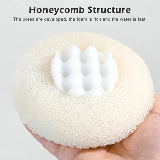 Alt view image 3 of 7 - Sunflower Dual-Function Shower Sponge with Suction Cup