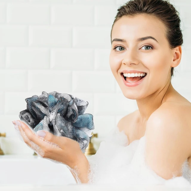 Alt view image 6 of 7 - Natural Loofah Body Scrubber Bath Pouf Shower Exfoliating Sponge