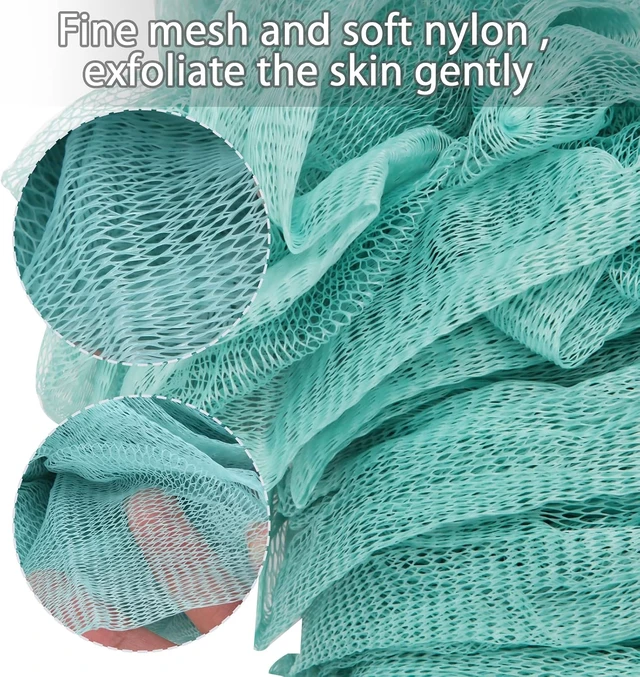 Alt view image 4 of 7 - Long Handle Loofah on a Stick Exfoliating Shower Brush Body Scrubber Sponge Bathing Accessories