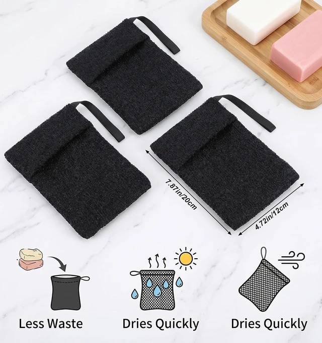 Alt view image 2 of 7 - Exfoliating Mesh Soap Saver Pouch