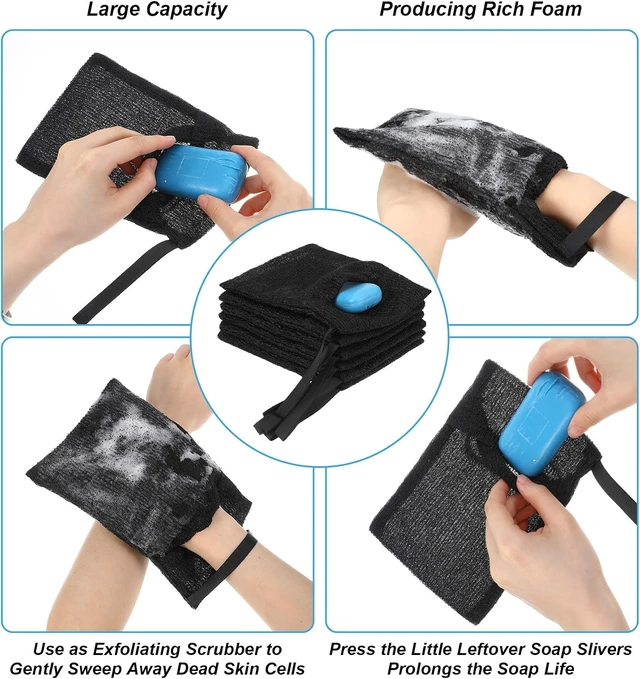 Alt view image 3 of 7 - Exfoliating Mesh Soap Saver Pouch