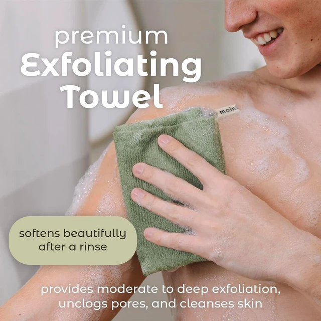 Alt view image 2 of 7 - Japan Style Deep Cleaning Exfoliating Bath Scrub Towel