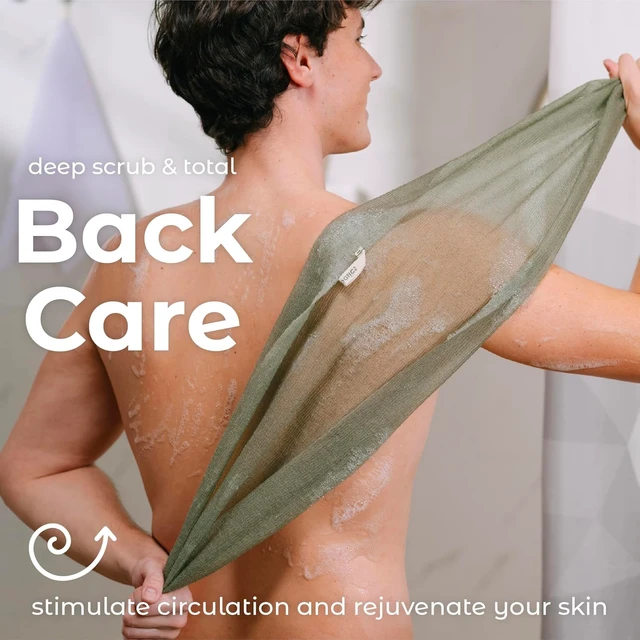 Alt view image 5 of 7 - Japan Style Deep Cleaning Exfoliating Bath Scrub Towel