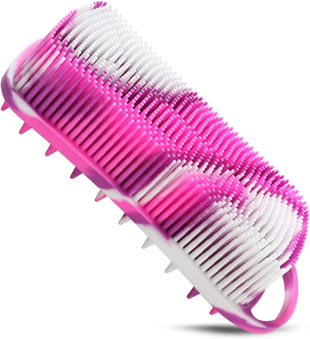 Alt view image 3 of 7 - Silicone Exfoliating Body Brush Set for Shower Cleaning