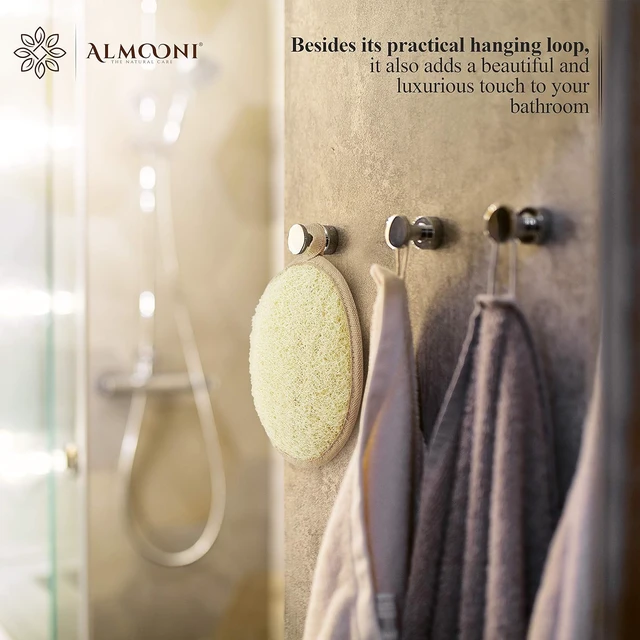 Alt view image 5 of 7 - Almooni Natural Loofah Body Exfoliator Shower Sponge