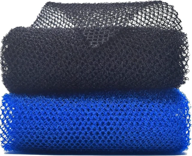 Main image of Traditional Wash & Scrubbing Mesh for Shower Bath, African Exfoliating Body Net Sponge Set