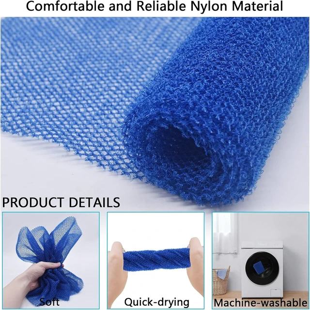 Alt view image 7 of 7 - Traditional Wash & Scrubbing Mesh for Shower Bath, African Exfoliating Body Net Sponge Set