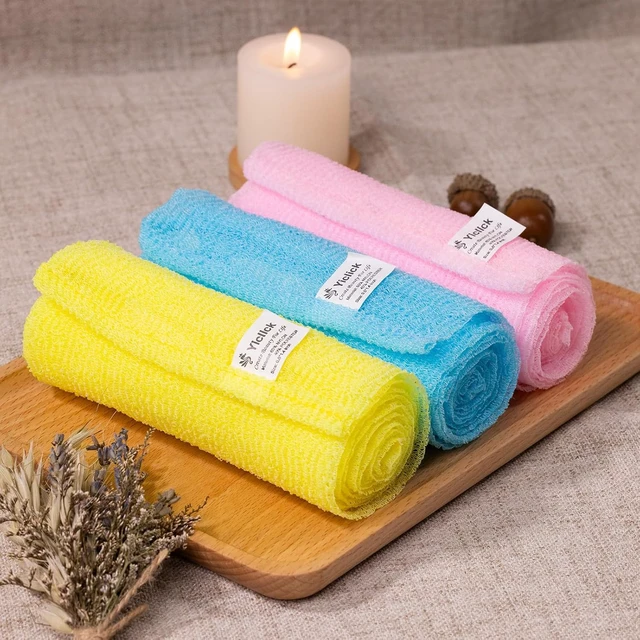 Alt view image 2 of 7 - Back Washer Net Sponge Loofah for Shower Bath, Japanese & Korean Exfoliating Body Scrubber