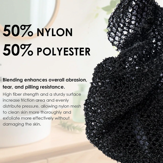 Alt view image 7 of 7 - Silicone Body Scrubber with Exfoliating Mesh Loofah Sponge Net Case