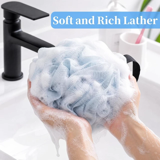 Alt view image 2 of 6 - Dual Pack Natural Loofah Exfoliating Bath Scrubber for Body