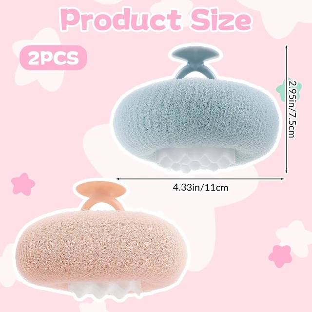 Alt view image 2 of 7 - Soft Sunflower Suction Cup Bath Ball Body Scrubber