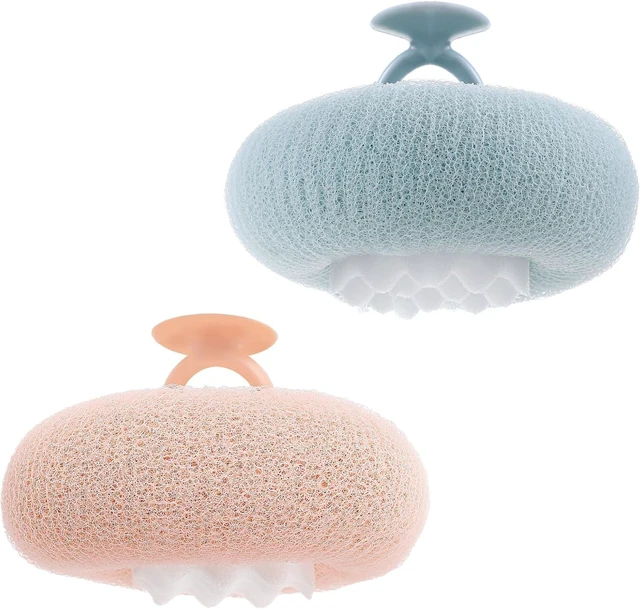Main image of Soft Sunflower Suction Cup Bath Ball Body Scrubber