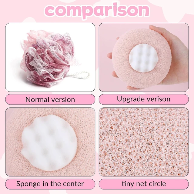 Alt view image 4 of 7 - Soft Sunflower Suction Cup Bath Ball Body Scrubber