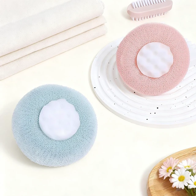 Alt view image 6 of 7 - Soft Sunflower Suction Cup Bath Ball Body Scrubber