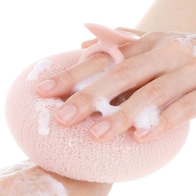 Alt view image 7 of 7 - Soft Sunflower Suction Cup Bath Ball Body Scrubber