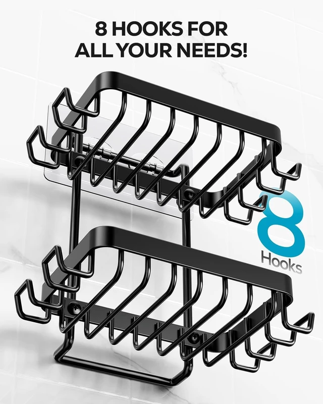 Alt view image 3 of 7 - Self-Adhesive Shower Bar Soap Rack, Wall-Mounted Soap Dish