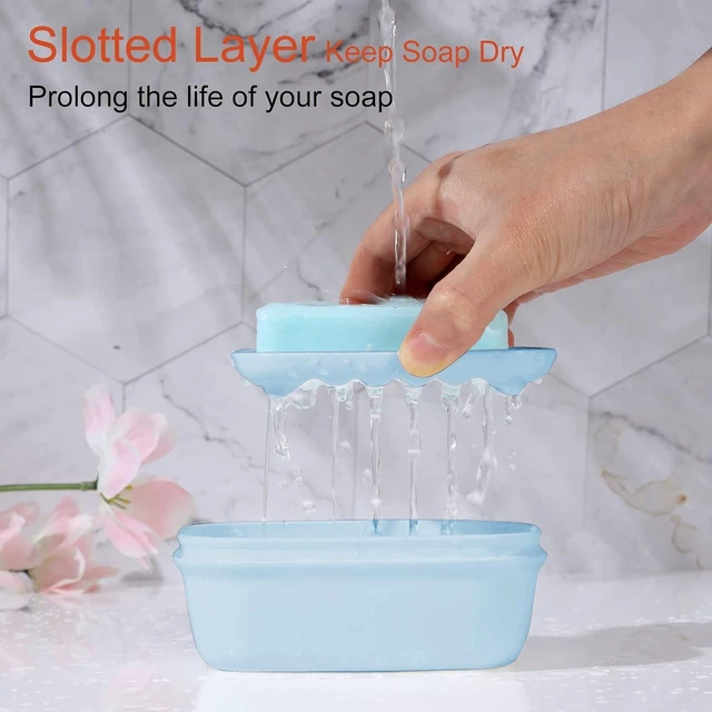 Alt view image 2 of 7 - Leakproof Portable Soap Box Container with Lid for Travel Camping Gym