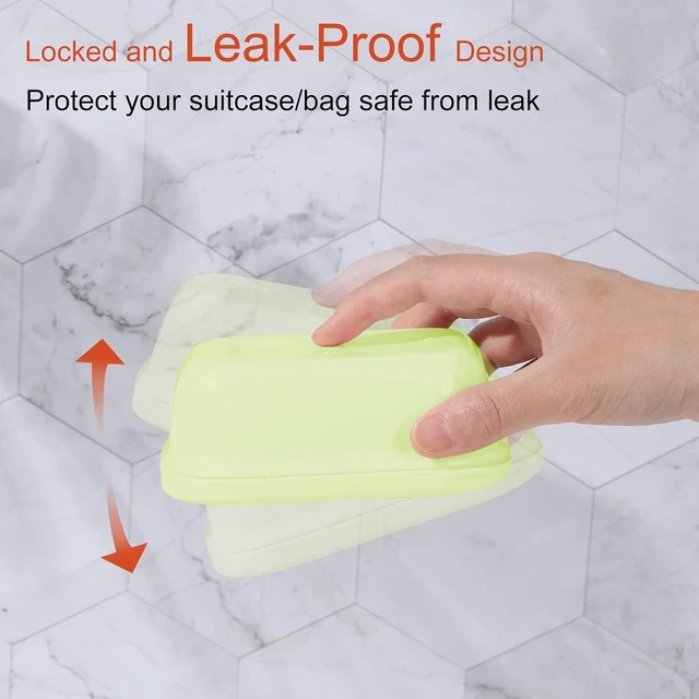 Alt view image 4 of 7 - Leakproof Portable Soap Box Container with Lid for Travel Camping Gym