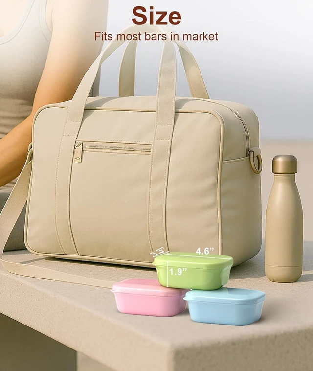 Alt view image 7 of 7 - Leakproof Portable Soap Box Container with Lid for Travel Camping Gym