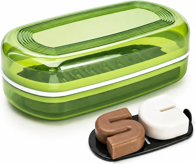 Main image of Portable Soap Dish with Drainage for Travel & Shampoo Bars