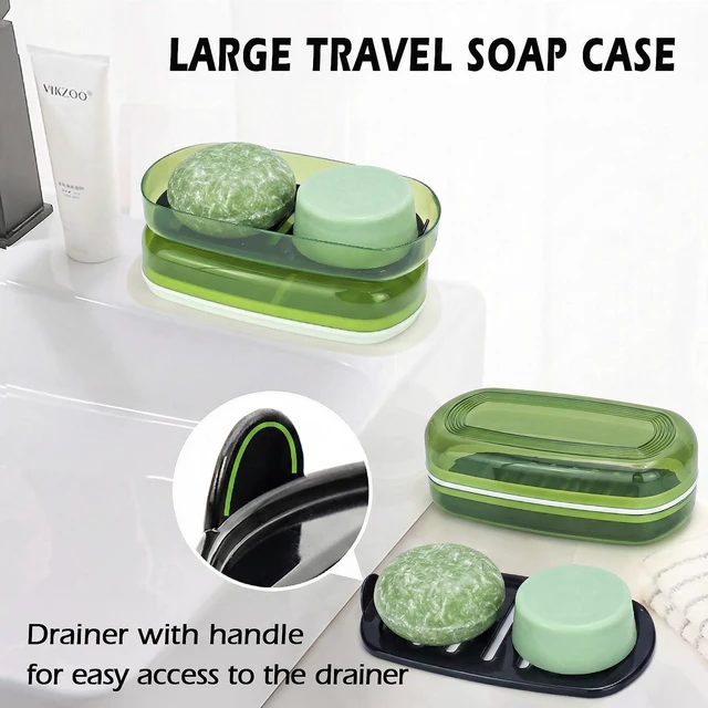 Alt view image 3 of 7 - Portable Soap Dish with Drainage for Travel & Shampoo Bars