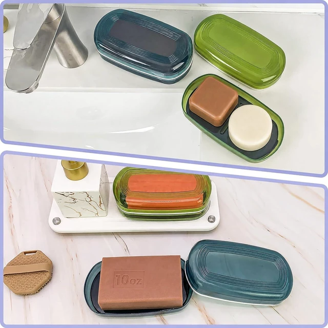Alt view image 6 of 7 - Portable Soap Dish with Drainage for Travel & Shampoo Bars