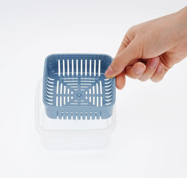 Alt view image 4 of 6 - Shampoo Bar Holder, Leak-Proof Travel Case for Gym Bathroom Camping, Square Soap Container with Drainage Layer