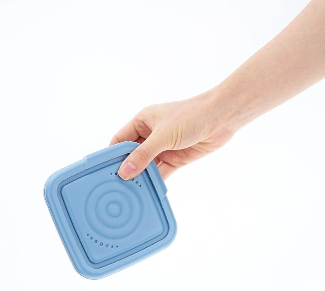 Alt view image 5 of 6 - Shampoo Bar Holder, Leak-Proof Travel Case for Gym Bathroom Camping, Square Soap Container with Drainage Layer