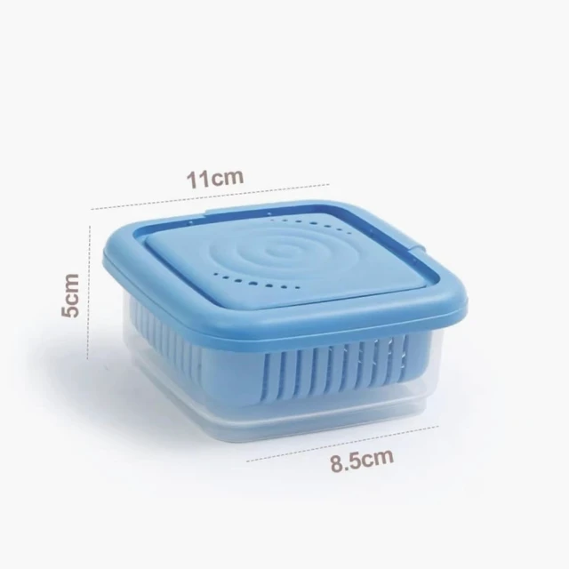 Alt view image 6 of 6 - Shampoo Bar Holder, Leak-Proof Travel Case for Gym Bathroom Camping, Square Soap Container with Drainage Layer