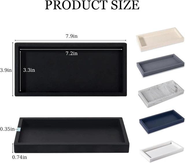 Alt view image 6 of 7 - Silicone Sink Tray for Soap & Vanity Organization