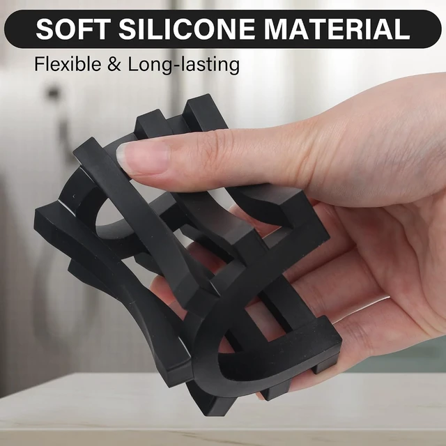 Alt view image 3 of 7 - Quick Dry Soap Dish for Bathroom Kitchen Sink Shower, Non Slip Soap Saver Tray, Self Draining Soap Holder with Raised Bar Design, Slotted Silicone Soap Dish