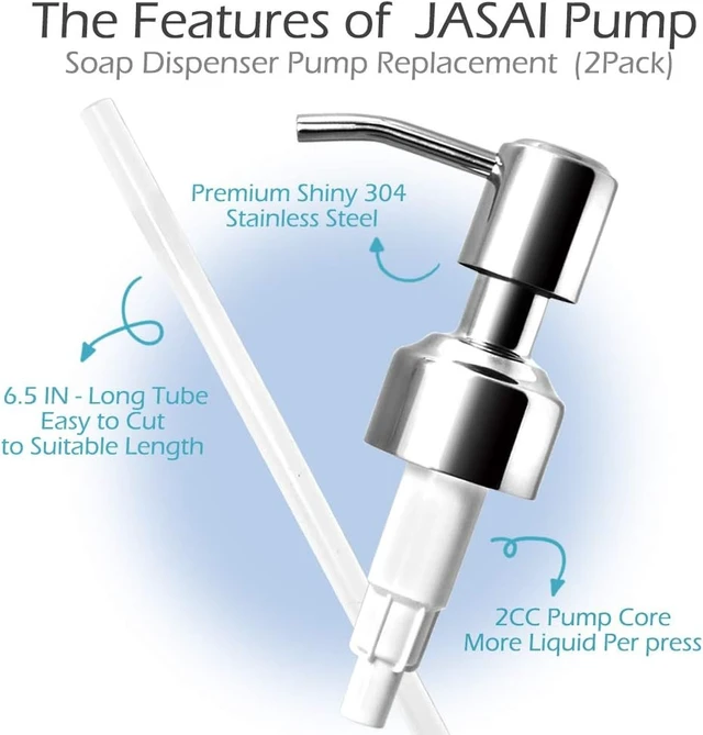 Alt view image 3 of 6 - Durable Rust Resistant 304 Stainless Steel Soap Dispenser