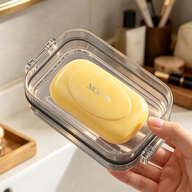 Main image of Waterproof with Buckles & Silicone Gasket for On-the-Go Use, Portable Soap Box