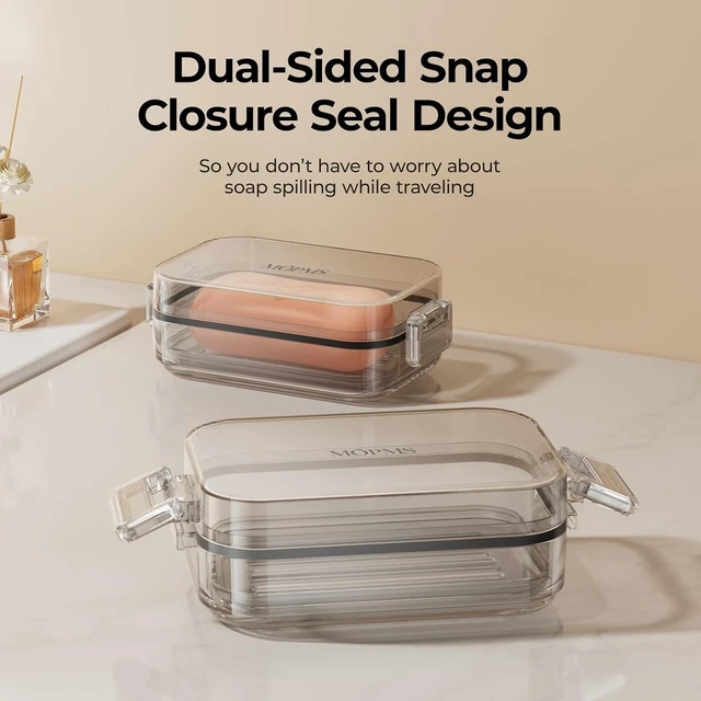 Alt view image 2 of 7 - Waterproof with Buckles & Silicone Gasket for On-the-Go Use, Portable Soap Box