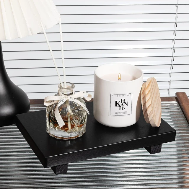 Alt view image 3 of 7 - Wooden Bathroom Tray Riser Kitchen Decorative Soap Holder