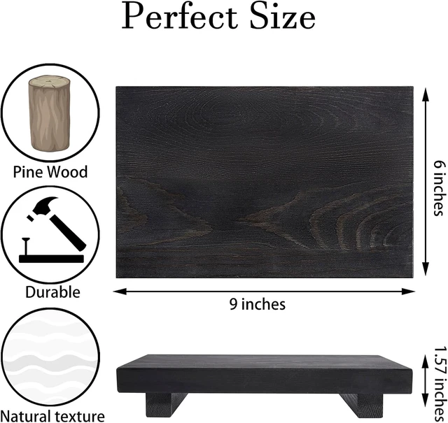 Alt view image 7 of 7 - Wooden Bathroom Tray Riser Kitchen Decorative Soap Holder