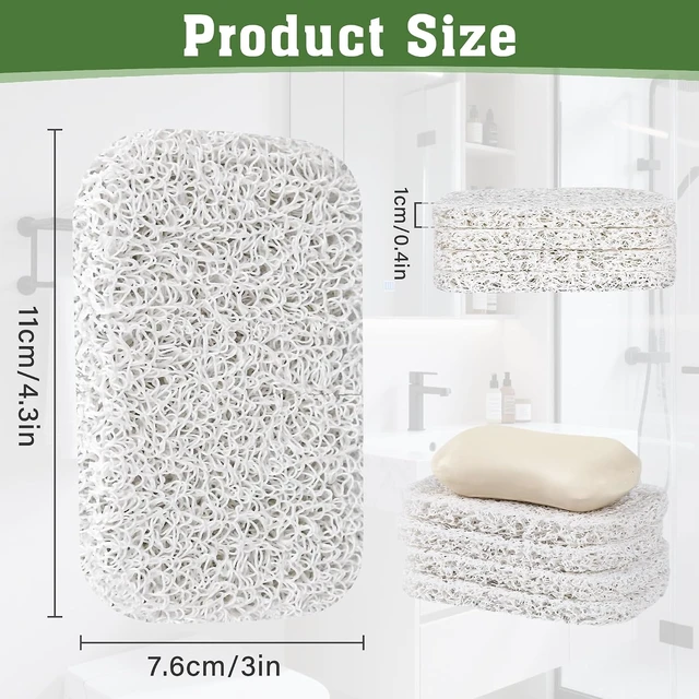 Alt view image 3 of 7 - Kitchen and Bathroom Soap Dish Insert, Set of 4 Non-Slip Soap Lifting Pads