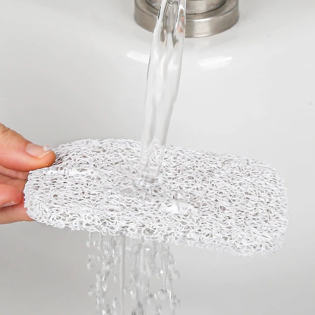 Alt view image 7 of 7 - Kitchen and Bathroom Soap Dish Insert, Set of 4 Non-Slip Soap Lifting Pads