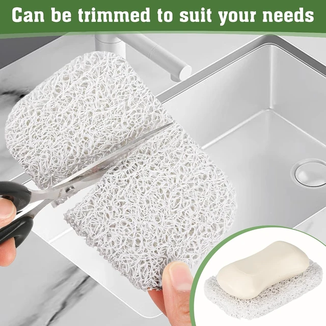 Alt view image 2 of 7 - Kitchen and Bathroom Soap Dish Insert, Set of 4 Non-Slip Soap Lifting Pads