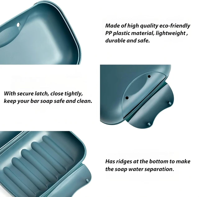 Alt view image 6 of 7 - Portable Travel Soap Box Container for Home Bathroom Hiking Camping Outdoor