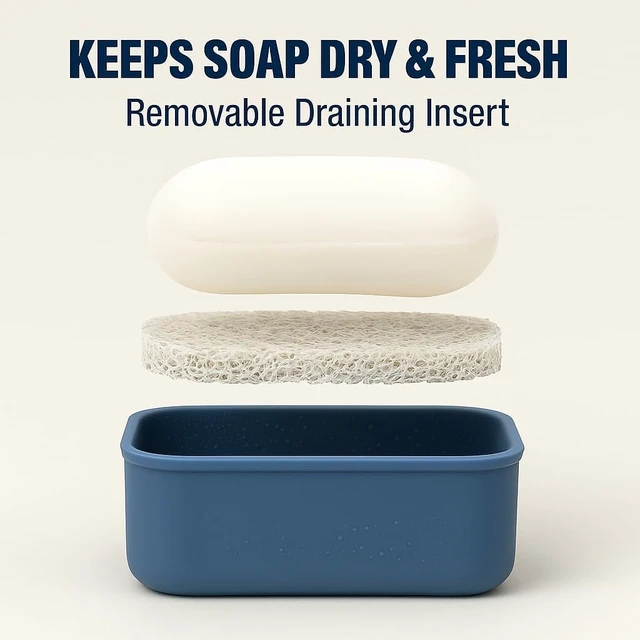 Alt view image 7 of 7 - Portable Travel Soap Box Container for Home Bathroom Hiking Camping Outdoor