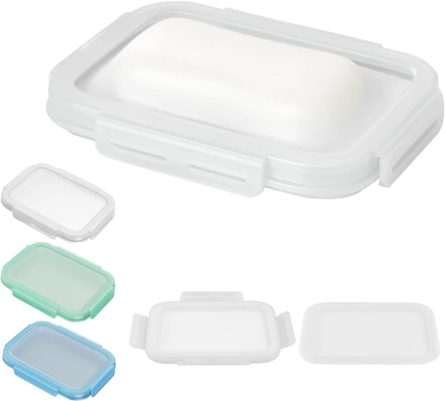 Main image of Business Trips, Gym, Leakproof Airtight Silicone Travel Soap Box - Portable & Slim Holder for Camping